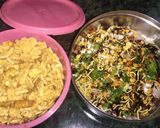 A picture of step 3 of Corn Bhel.