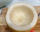 Hình bước làm 1 của món Lê Chưng Mật Ong Giảm Ho