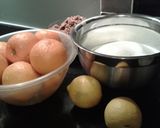 A picture of step 1 of Old style seville orange marmalade.