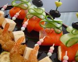 A picture of step 1 of Party Hors d'Oeuvres Pinchos.