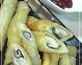 A picture of step 7 of Ham and Shiso Gyoza Skin Wraps.