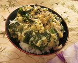 A picture of step 4 of Okara Rice Bowl with Wakame.