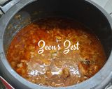 A picture of step 2 of Shalgam Matar Gosht.
