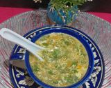 A picture of step 6 of Egg Drop Lemon Coriander Soup.
