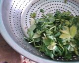A picture of step 2 of Methi with brinjal.
