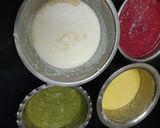 A picture of step 2 of Rainbow Dhokla.