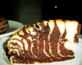 A picture of step 12 of Zebra Chocolate Cake.
