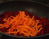 A picture of step 7 of Ukrainian Red Borshch (beetroot soup).