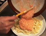 A picture of step 4 of Thick Mentaiko Sauce Tossed Chilled Udon.