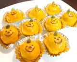 A picture of step 9 of Halloween Pumpkin-Shaped Kabocha Squash Sweets.