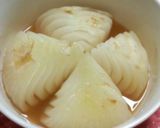 A picture of step 4 of Easy Microwaved Sweet Onion Consommé and Cheese.