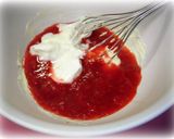 A picture of step 5 of Fluffy Strawberry Mousse with Strawberry Texture.
