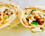 A picture of step 4 of PIN ROLL SANDWICHES or COLOURFUL SANDWICHES.