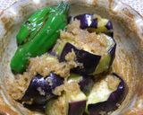 A picture of step 5 of Pan-Fried Eggplant with Gingery Mentsuyu Sauce.