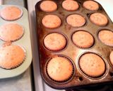 A picture of step 3 of strawberry margarita cupcakes.