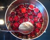 A picture of step 4 of Cherry Compote.