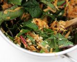 A picture of step 4 of Sweet Potato and Chard Risotto with Parmesan, Rosemary, and Nutmeg.