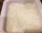 A picture of step 1 of Coconut Almond Rice Noodle Kugel.
