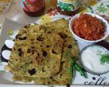 A picture of step 7 of Curd paratha.