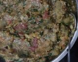 A picture of step 2 of Dhaba style baingan(eggplant) bharta.