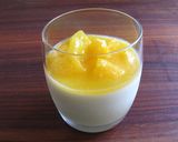 A picture of step 9 of Peach Bavarois.