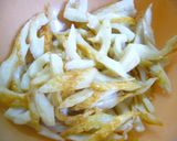 A picture of step 3 of Chinjao Rosu-style Chikuwa and Green Pepper Stir-fry.
