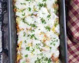 Foto langkah ke 8 dari resep Cheese and beef bread pudding.