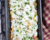 Foto langkah ke 8 dari resep Cheese and beef bread pudding.