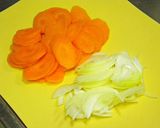 A picture of step 1 of Carrot and Nagaimo Yam Potage.