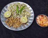 स्प्राउट मूंग मेथी पापड़ मसाला recipe in Hindi रेसिपी चरण 1 फोटो