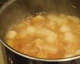 A picture of step 6 of So Creamy! Tender Crab Egg-Drop and Turnip Stew.