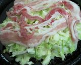 A picture of step 5 of Okonomiyaki with Lots of Cabbage.