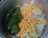 Foto langkah ke 2 dari resep Mpasi 6-7 bulan : bubur jagung, telur puyuh, labu siam.