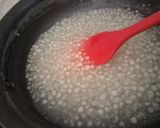 A picture of step 4 of Pink Dragon fruit Sago pudding dessert.