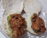 A picture of step 6 of Zinger burger.