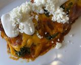 A picture of step 7 of Potato Enchiladas 🥔🌶️.