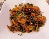 A picture of step 9 of Winter Special Aloo Methi 😋.