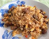 รูปขั้นตอนการทำที่ 7 ของ ข้าวผัดเนื้อเค็มพริกสด