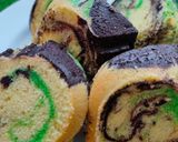 Foto langkah ke 9 dari resep Pandan Marmer Cake.