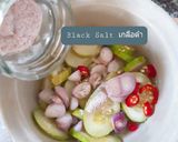 รูปขั้นตอนการทำที่ 1 ของ ขนมปังหน้าหมูใบเนียมหูเสือ  อาจาดสูตรช่วยย่อย+ล้างพิษ อบลมร้อน