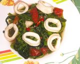 Foto langkah ke 7 dari resep Kangkung Terasi Cah Cumi.