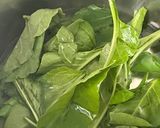 A picture of step 1 of Palak Paratha.
