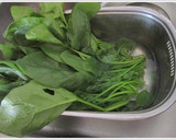 A picture of step 3 of An Easy Method for Parboiling Greens.