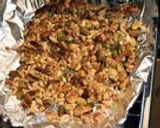 A picture of step 1 of Honey Marinated Roasted Nuts.