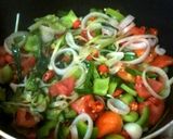 A picture of step 3 of Calamari rings in mushroom&veggies.