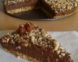 A picture of step 10 of Vickys No-Bake 'Nutella Cheesecake', GF DF EF SF Nut-Free Option.