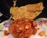 A picture of step 12 of Omurice (Rice Omelette).