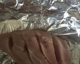 A picture of step 2 of Spinach Mozzarella Hassleback Chicken.