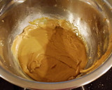 A picture of step 4 of Salted Caramel Apple Layer Cake with Cinnamon Marscapone Cream Frosting.