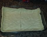 A picture of step 1 of Cheddar bay chicken pot pie.